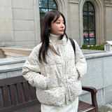 Women's Cute Floral Winter Coat