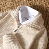Wool Stand-Up Collar Cardigan
