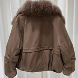 Goose Down Fur Coat
