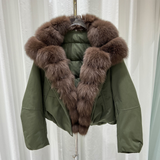 Goose Down Fur Coat