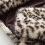 Leopard Print Faux Fur Jacket