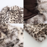 Leopard Print Faux Fur Jacket