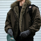 Retro Fleece Lined Coat