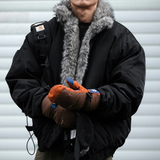 Retro Fleece Lined Coat