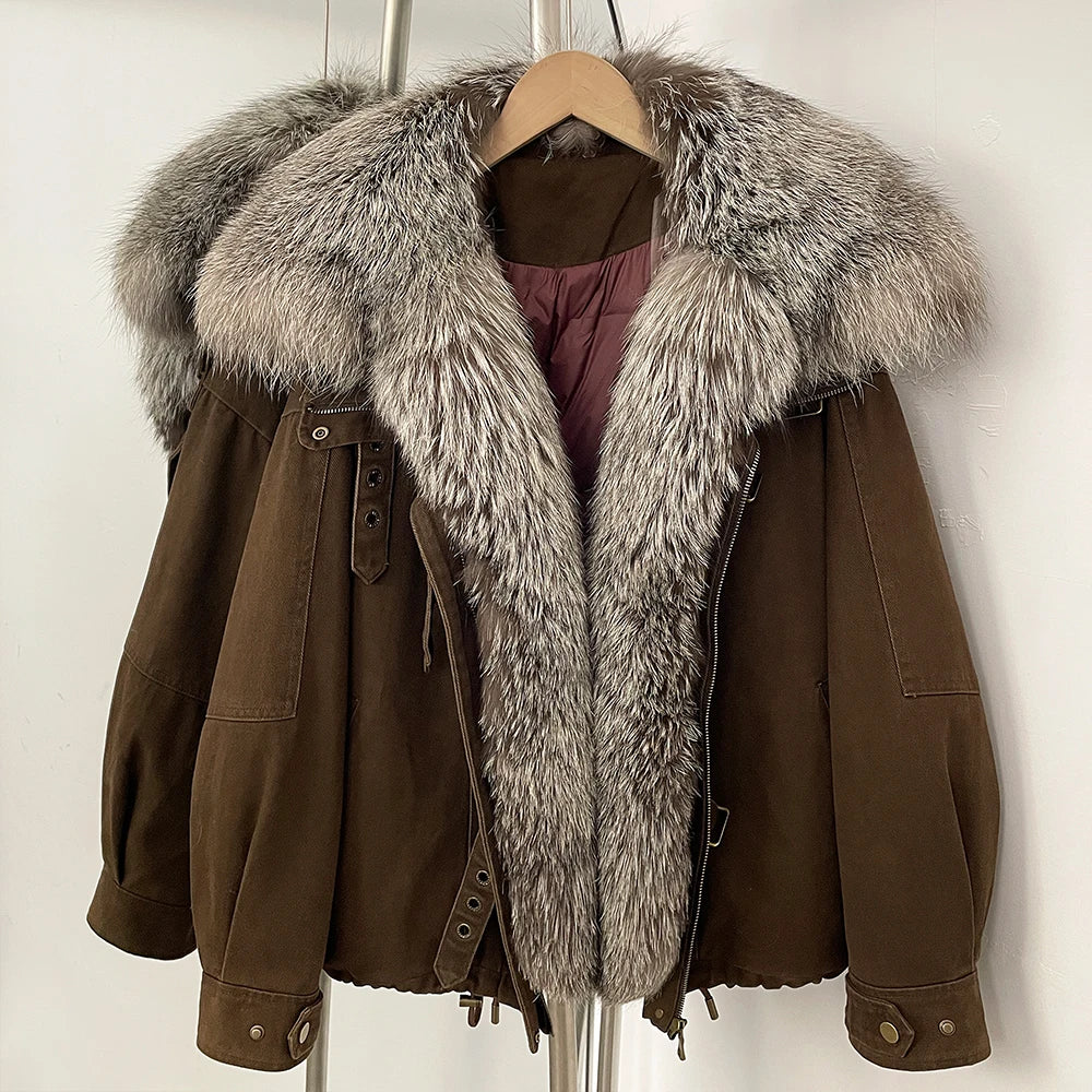 Raccoon Fur Down Parka