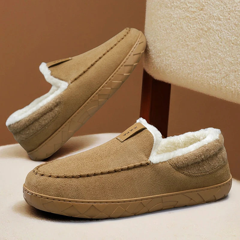 Fur Lined Slip-On Loafers