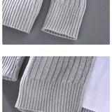 Knitted Zip Cardigan