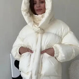 Hooded Leopard Puffer Coat