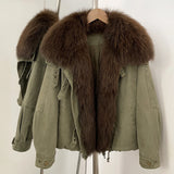 Raccoon Fur Down Parka
