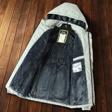 Fleece-Lined Hooded Coat