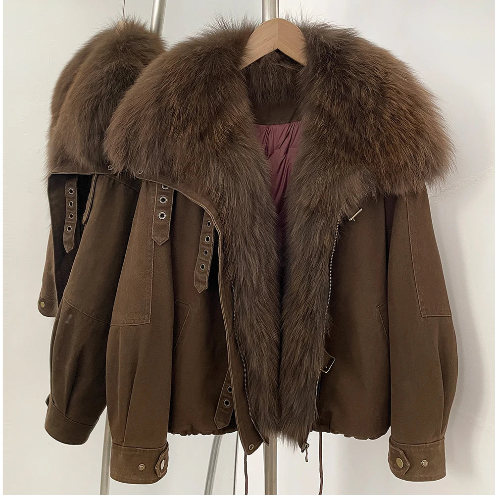 Raccoon Fur Down Parka