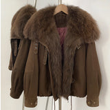 Raccoon Fur Down Parka