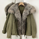 Raccoon Fur Down Parka