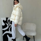 Hooded Leopard Puffer Coat