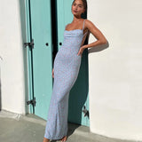 Sexy Backless Floral Dress