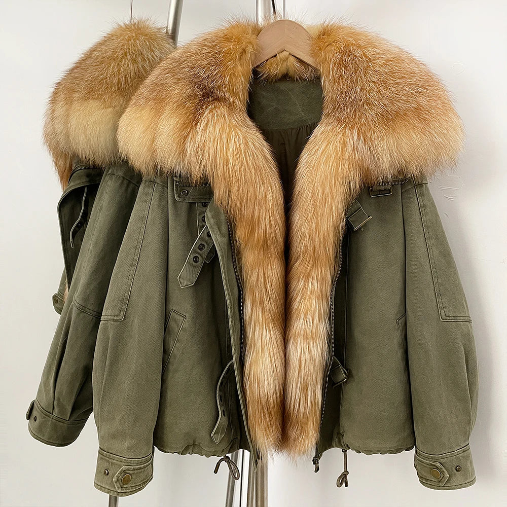 Raccoon Fur Down Parka
