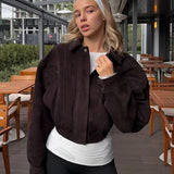 Cropped Suede Jacket