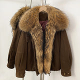 Raccoon Fur Down Parka