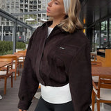 Cropped Suede Jacket