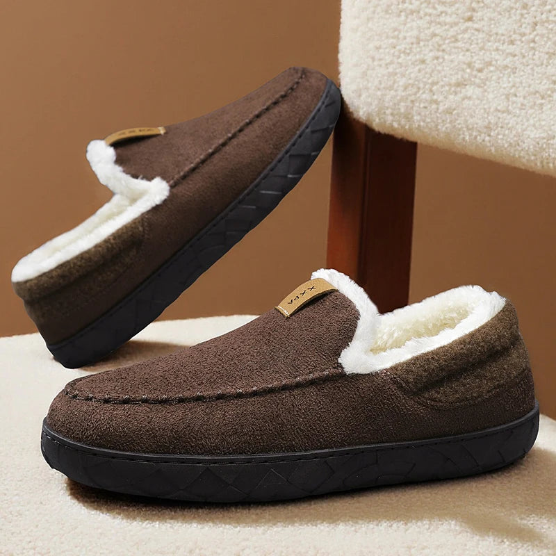 Fur Lined Slip-On Loafers