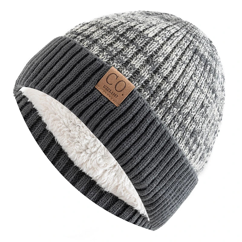 Unisex Two-Tone Winter Beanie