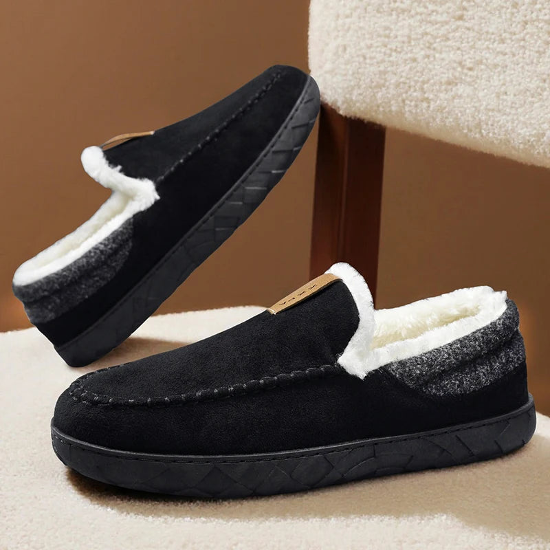 Fur Lined Slip-On Loafers