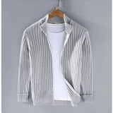 Knitted Zip Cardigan