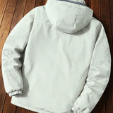 Fleece-Lined Hooded Coat