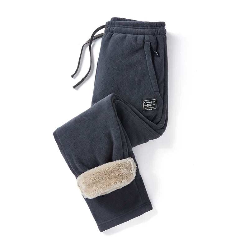 Plush Lined Cotton Winter Pants