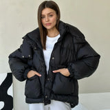 Hooded Leopard Puffer Coat