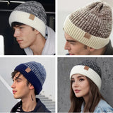 Unisex Two-Tone Winter Beanie