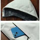 Fleece-Lined Hooded Coat