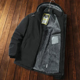 Fleece-Lined Hooded Coat