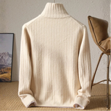 Wool Stand-Up Collar Cardigan
