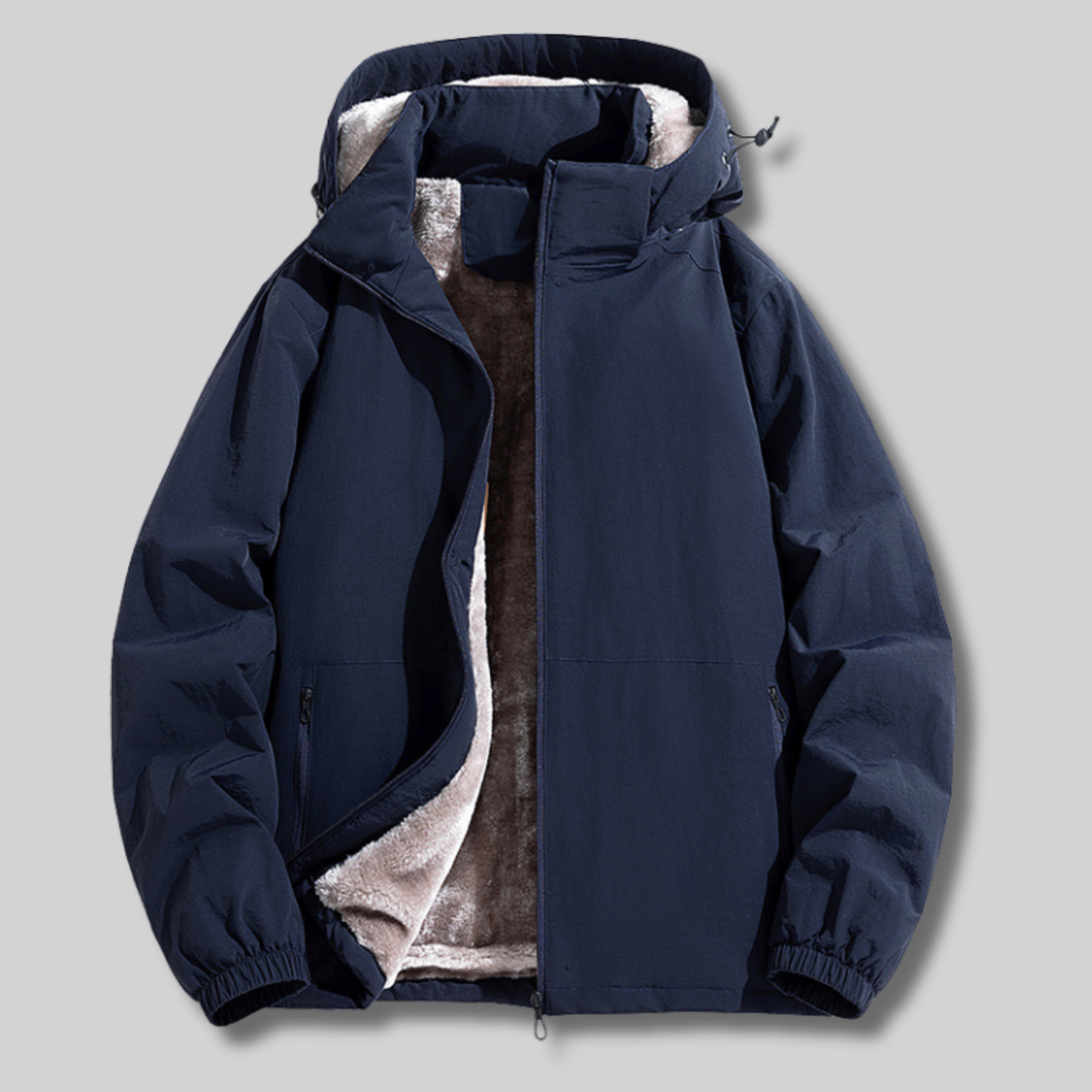 Fleece Lined Hooded Jacket